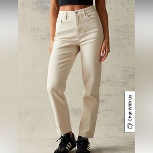 PacSun Beige Curve Straight Leg Jeans